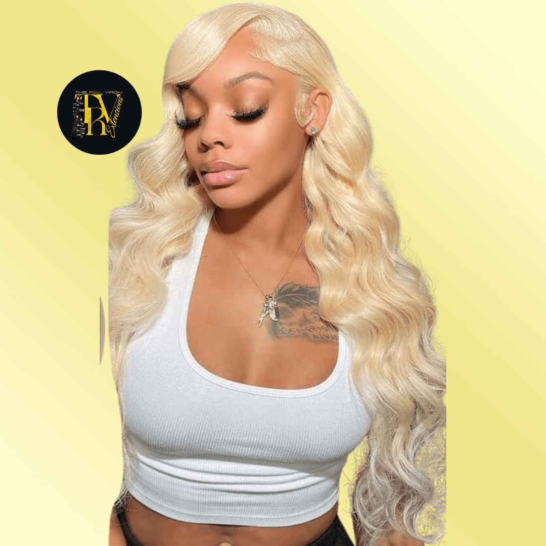 TRV EXTENSIONS  Blonde Ambition – #613 Raw  Wave Blonde Hair 18-30