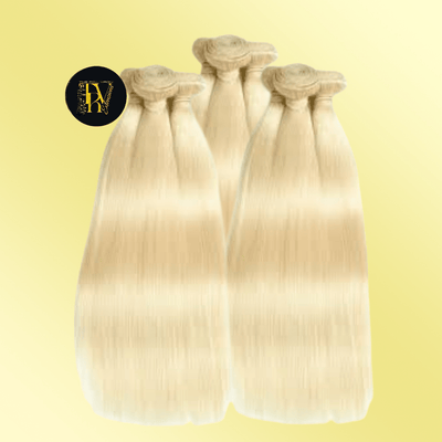 TRV EXTENSIONS Hair Bundles Blonde Ambition – #613 Raw Blonde Hair (Straight)  18-30